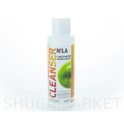  Nila Cleanser, средство для снятия липкого слоя  Зеленое яблоко, 100 мл
