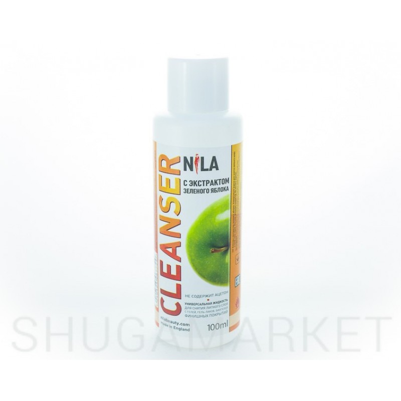  Nila Cleanser, средство для снятия липкого слоя  Зеленое яблоко, 100 мл