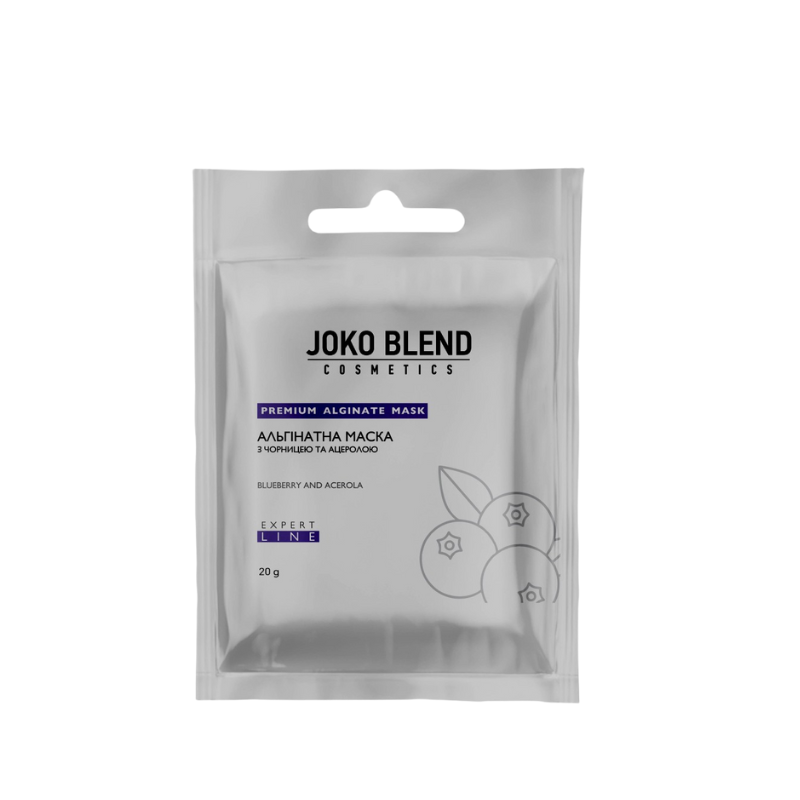 Альгинатная антивозрастная маска с черникой и ацеролой Joko Blend, 20 г