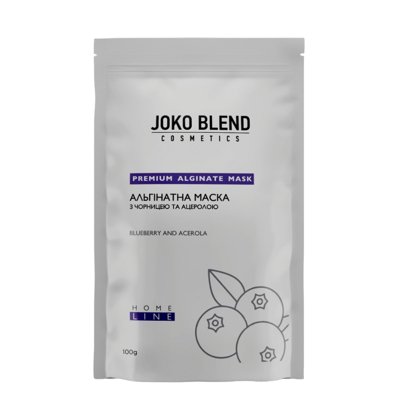 Альгинатная антивозрастная маска с черникой и ацеролой Joko Blend, 100 г