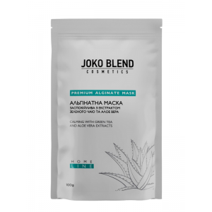 Альгинатная маска успокаивающая с экстрактом зеленого чая и алоэ вера Joko Blend, 100 г