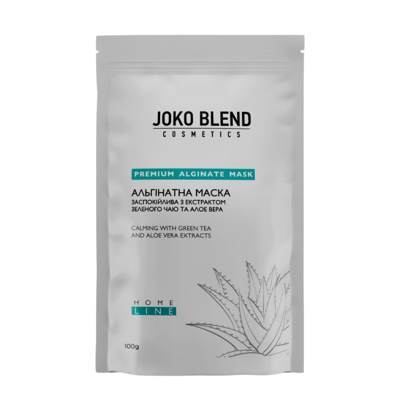 Альгинатная маска успокаивающая с экстрактом зеленого чая и алоэ вера Joko Blend, 100 г