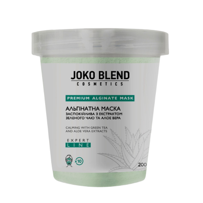 Joko Blend альгинатная маска успокаивающая с экстрактом зеленого чая и алоэ вера, 200 г