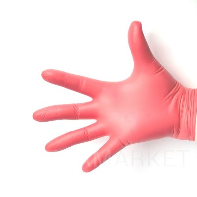 Gloves nitrile Style red, 100 pcs