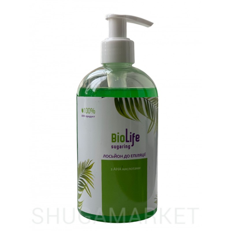 Лосьон для депиляции с AHA кислотами BioLife, 350 г