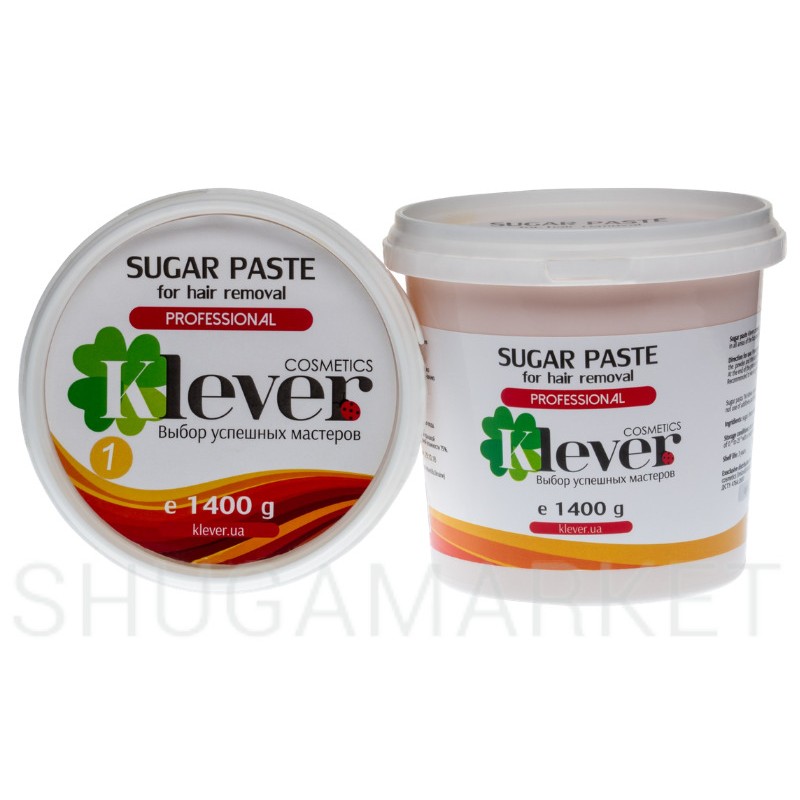 Цукрова паста Klever cosmetics №1 Super light (суперлегка), 1400 г