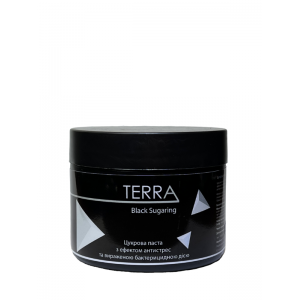 Безкислотна чорна цукрова паста TERRA Black Sugaring Soft, 400 г