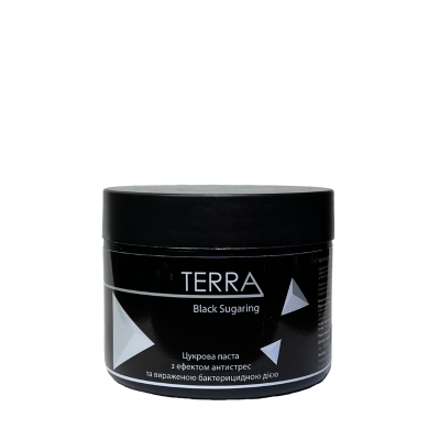 TERRA бескислотная черная сахарная паста мягкая 400 г 