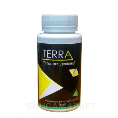TERRA Тальк для депиляции с ментолом, 100 г