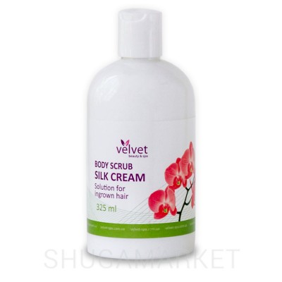 Жесткий скраб для тела от вросших волос SILK CREAM Velvet, 325 мл