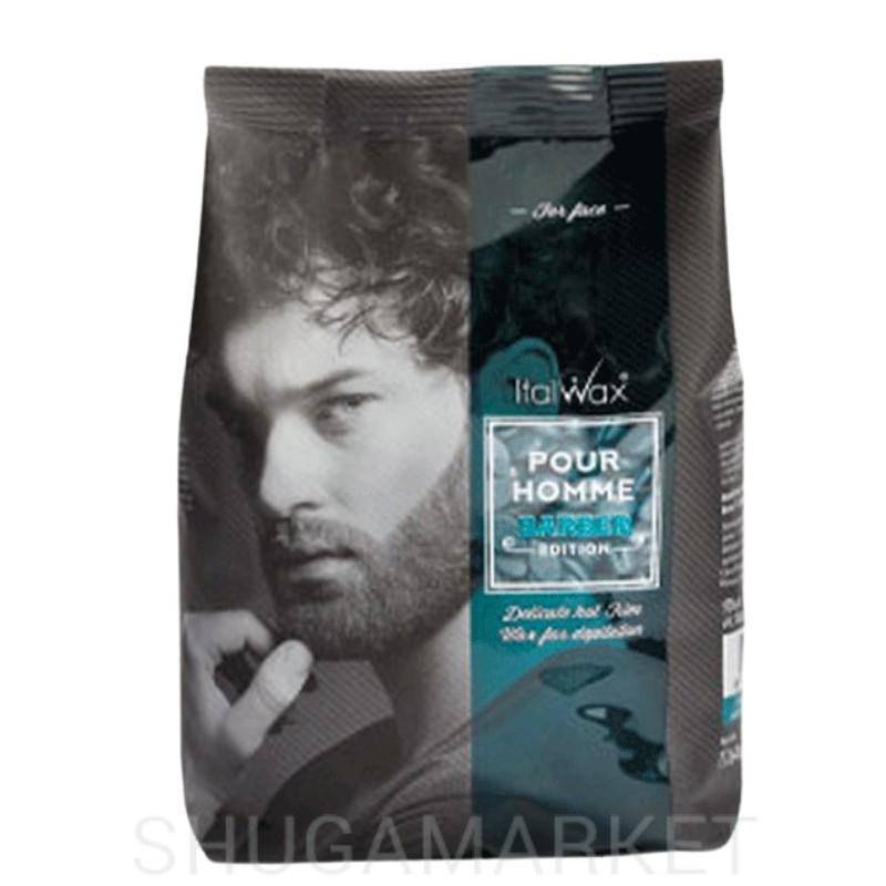 Горячий воск в гранулах Italwax мужской Pour Homme Barber Edition (для лица), 500 г
