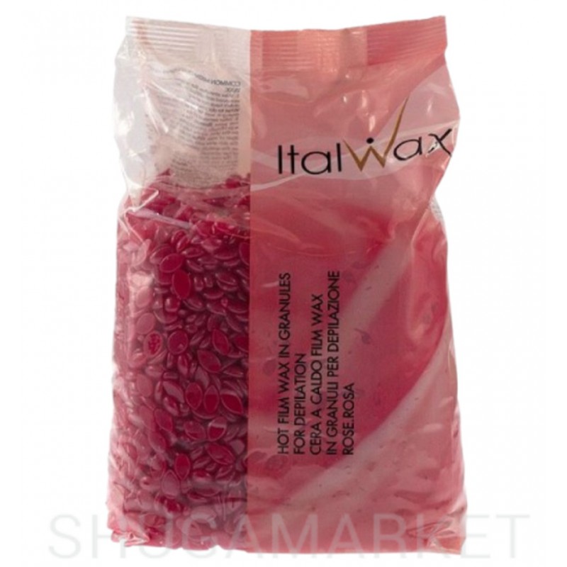 Горячий воск для депиляции ItalWax Роза (винный), в гранулах, 1000 г