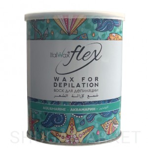 Тёплый воск для депиляции ItalWax Flex Аквамарин, 800 г