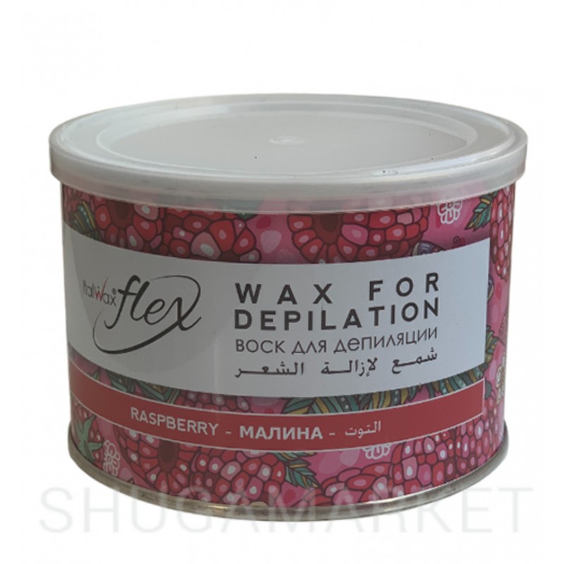 Тёплый воск для депиляции ItalWax Flex Малина, 400 г