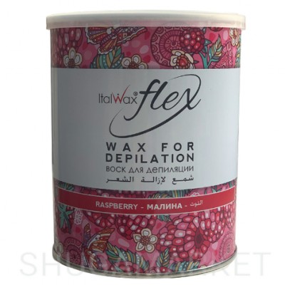 ItalWax Flex тёплый воск для депиляции Малина, 800 г