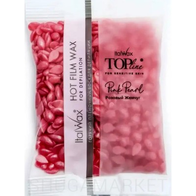 ItalWax Пленочный воск для депиляции TOP Line Розовый жемчуг в гранулах, 100 г